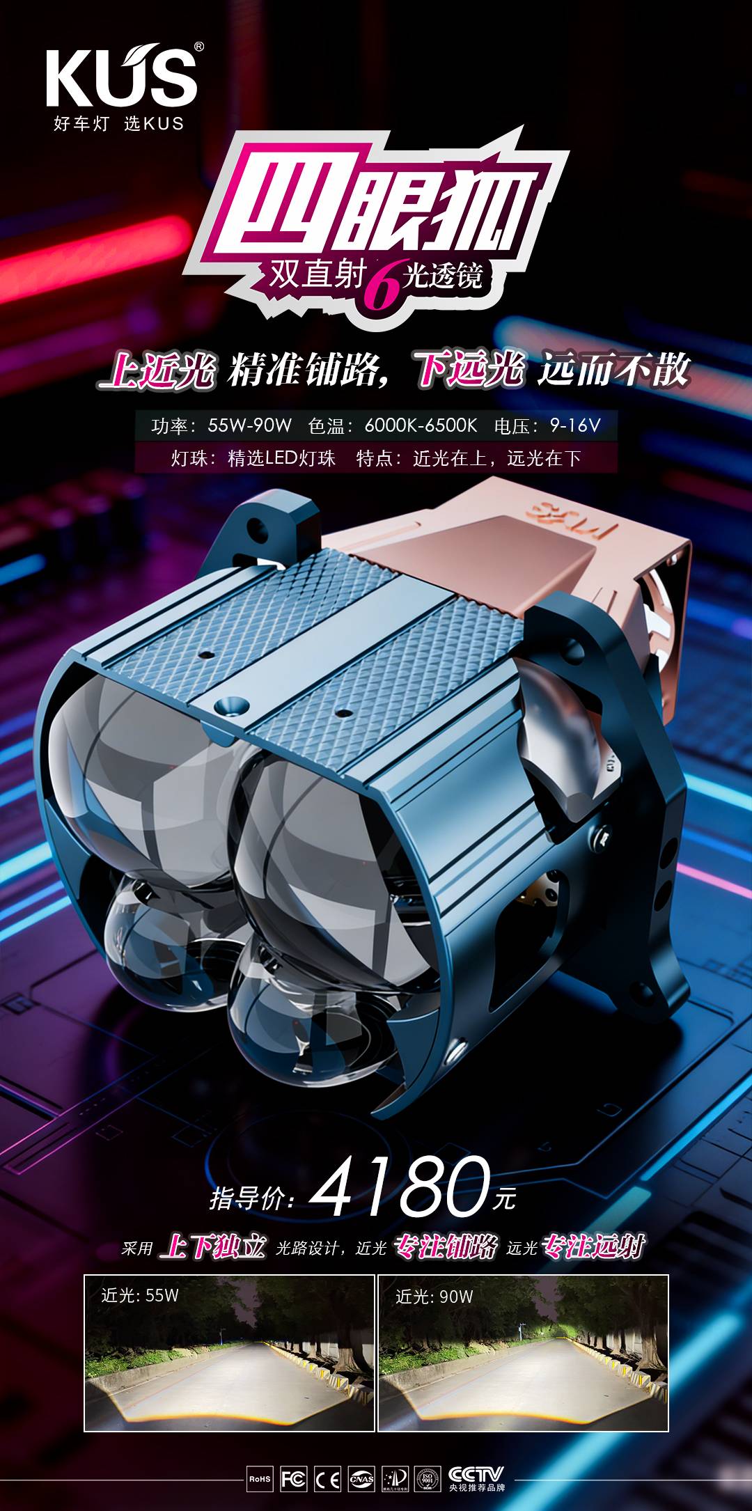 改灯选复眼透镜好？还是选普通圆款透镜好？